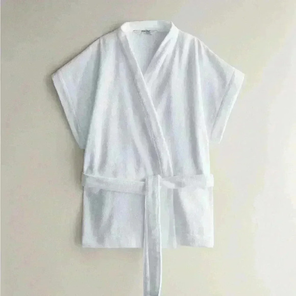 Zara Other - ZARA HOME cotton terry kimono robe top